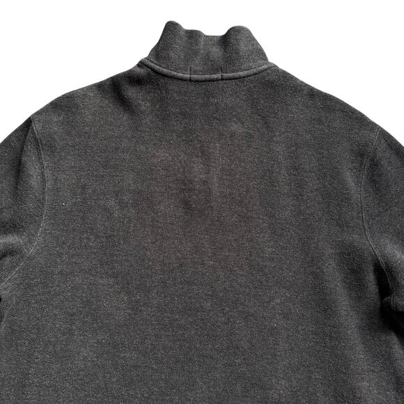 Polo Ralph Lauren Men’s Gray Quarter Zip Sweater Heather Knit Pullover Red Pony - Picture 8 of 11